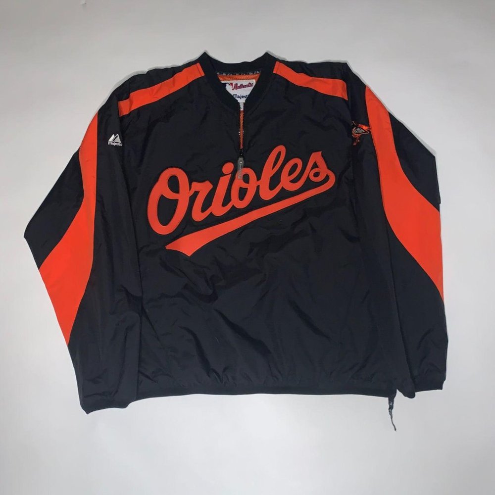 Vintage Authentic Orioles Majestic Windbreaker